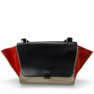 ✨ Celine Trapeze Tricolor Leather Handbag AUTHENTIC ✨